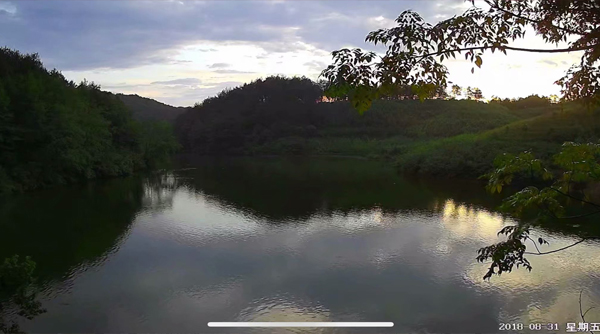 黃昏美景 魚塘監(jiān)控
